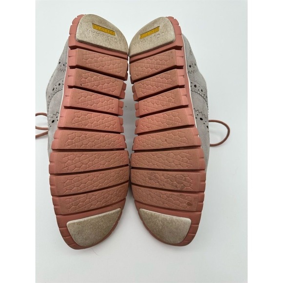 Cole Haan Women's Zerogrand Gray Wingtip Oxford Shoes Casual Lace Up - Picture 3 of 5